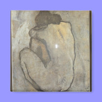 Blue Nude Magnet by PinkMonkey_8 Blue Nude Magnet