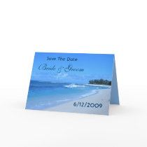 Blue Ocean Save The Date Card