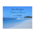 Blue Ocean Save The Date Postcard by dlgray Blue Ocean Save The Date Postcard