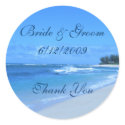 Blue Ocean Thank You Stickers
