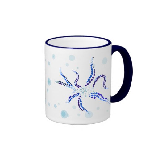 Blue Octopus Garden Mug