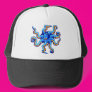 Blue Octopus Mesh Hat