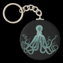 Blue Octopus Keychain keychains