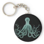 Blue Octopus Keychain