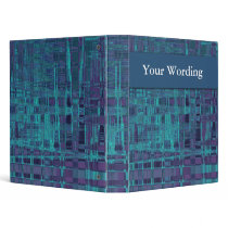 Blue Odyssey - customizable template 3 Ring Binder