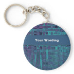 Blue Odyssey - customizable template Key Chains