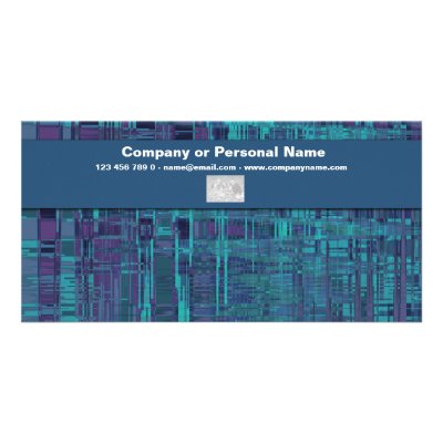Blue Odyssey - customizable template Photo Card Template by knottie