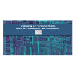Blue Odyssey - customizable template Photo Card Template