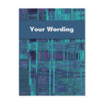 Blue Odyssey - customizable template Postcards