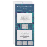 Blue Odyssey - customizable template Rack Card