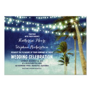 blue ombre beach wedding invitations 5