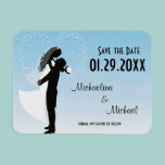 Blue Ombre Save The Date Party Favor Magnet magnets