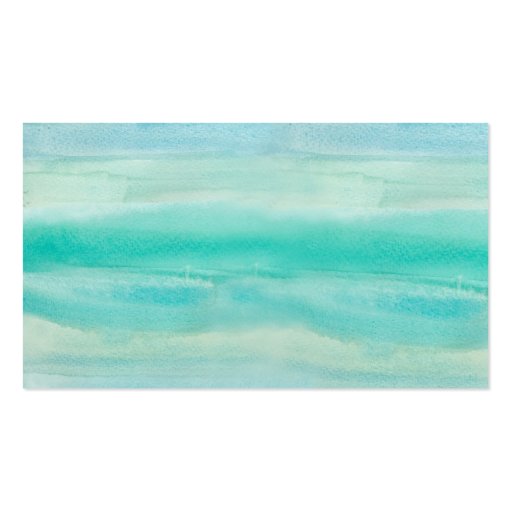 Blue Ombre Watercolor Wash Pattern Business Card (back side)