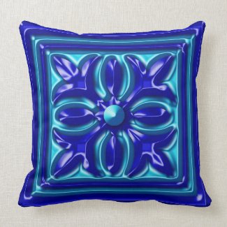 Blue on Blue Pillow