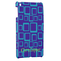 Blue on Blue Squares iPad Mini Case Template ipad mini cases