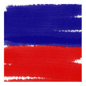 Blue on Red posters
