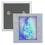 Blue Opal Kwan Yin button