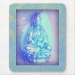 Blue Opal Kwan Yin mousepad