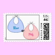 Blue or Pink Gender Reveal Stamp stamps
