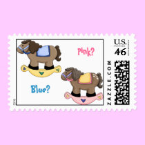 Blue or Pink Gender Reveal Stamp stamps