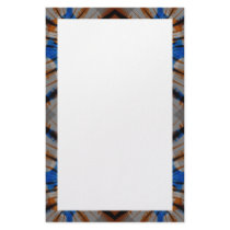 blue orange black stationery by DonnaGrayson blue orange black stationery