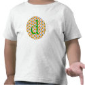 Blue/Orange Polka Dottin t-shirts by PiecesofFlair Blue/Orange Polka Dottin t-shirts
