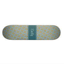 Blue &Orange Retro Skate Board Decks