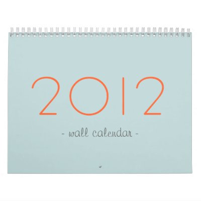 Blue & Orange Your Photos 2012 Wall Calendar Blue & Orange Your Photos 2012 Wall Calendar