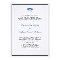 Blue Orchid Invitation invitations