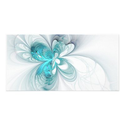blue orchid personalized photo card by Spiraltwister