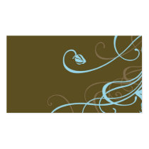Blue orchids Profile Card business cards