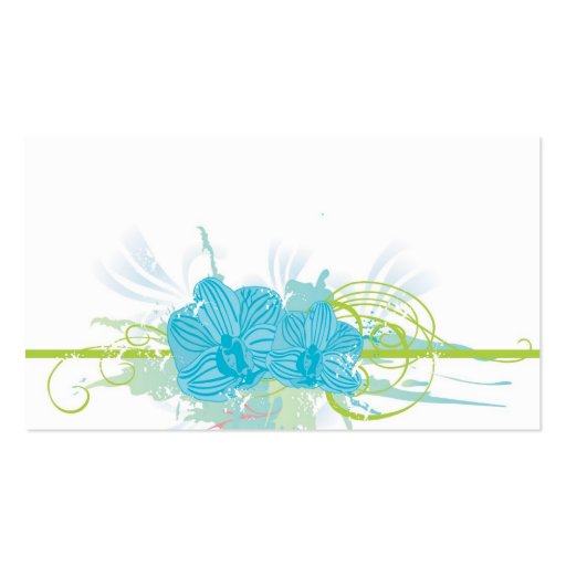 Blue orchids Profile Card Business Card