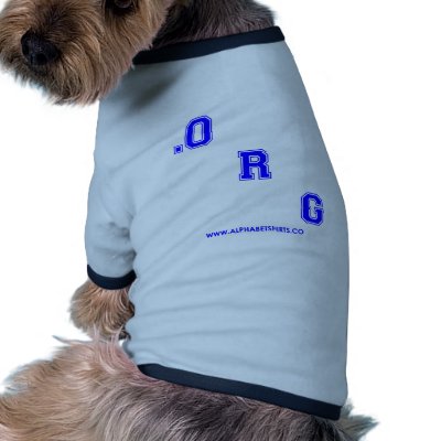 Blue ORG Dog Clothes by lettershirts