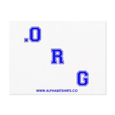 Blue ORG Postcards by lettershirts