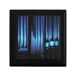 Blue organ pipes gift box