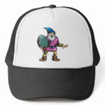 Blue Ornament and Santas Elf Trucker Hat