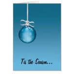 Blue Ornament Greeting Cards