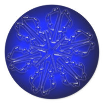 Blue Ornament Sticker