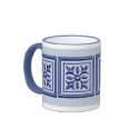 Blue Ornamental mugs