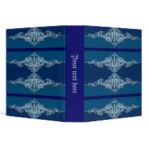 Blue Ornaments Binders