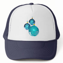 BLUE ORNAMENTS by SHARON SHARPE hats