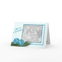 Blue Ornaments Christmas Card