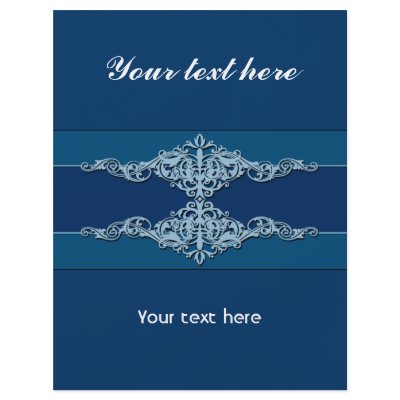 Blue Ornaments Custom Flyer by siffert