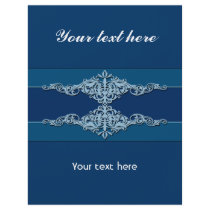 Blue Ornaments Custom Flyer