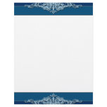 Blue Ornaments Letterhead Design