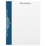 Blue Ornaments Letterhead Design