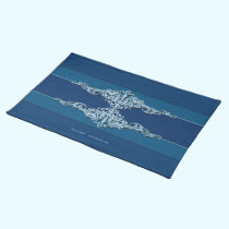 Blue Ornaments placemats