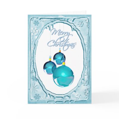 BLUE ORNAMENTS & SNOWFLAKES by SHARON SHARPE cards