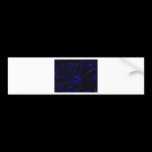 Blue outlined daisy bumper stickers
