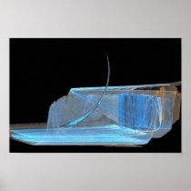 Blue Ovachure Print